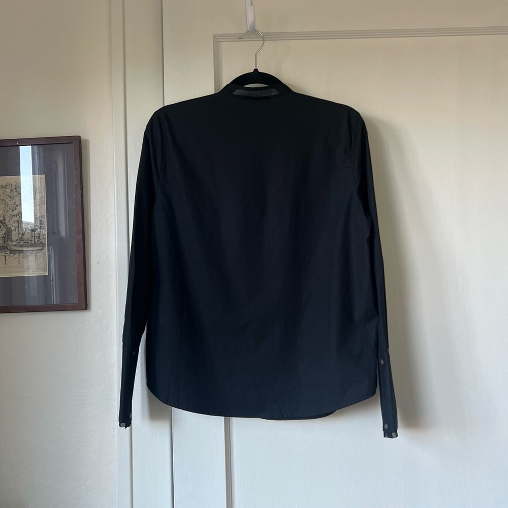 Banana Republic Josefa Tuxedo Shirt in Black - Picture 10 of 10